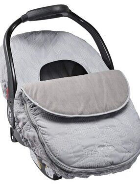 JJ Cole Gray Fleece Winter Weather Resistant Car Seat and Stroller Cover